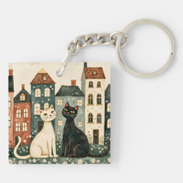 Chaveiro Whimsical Cats
