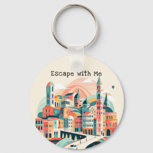 Chaveiro Whimsical Wanderlust Dreamscape Adventurer