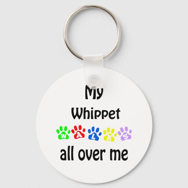 Chaveiro Whippet Walks Design (Frente)