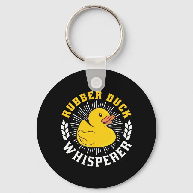 Chaveiro Whisperer de Pato de Borracha (Frente)