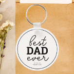 Chaveiro White de Fotografias com Script do Melhor Pai<br><div class="desc">O melhor pai de sempre.</div>