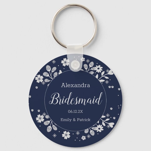 Chaveiro White Floral (Frente)