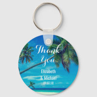 White Sandy Beach com Casamento de Palmas de Coco