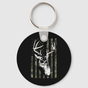 Chaveiro Whitetail Buck Deer Hunting Eua Camouflage América