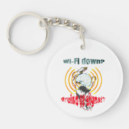Chaveiro Wi-Fi desligado? Cérebros ou sinal? Wi-Fi desligad