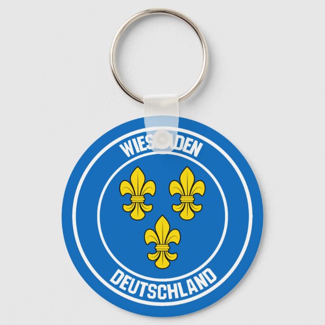Chaveiro Wiesbaden Round Emblem (Frente)