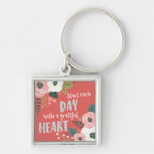 Chaveiro Wildflower Daydreams - Tipografia Grateful Heart