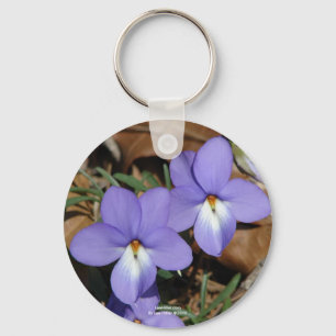 Chaveiro WildFlowers Birds-Foot Violet III Gifes e Roupa