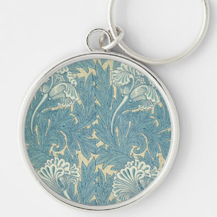 Chaveiro William Morris Classic Tulip Blue Floral