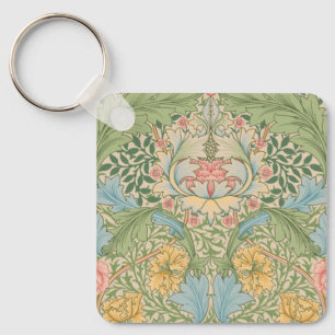 Chaveiro William Morris Flor de Murta Floral Botânico