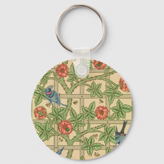 Chaveiro William Morris Trellis Classic Wallpaper Design (Frente)