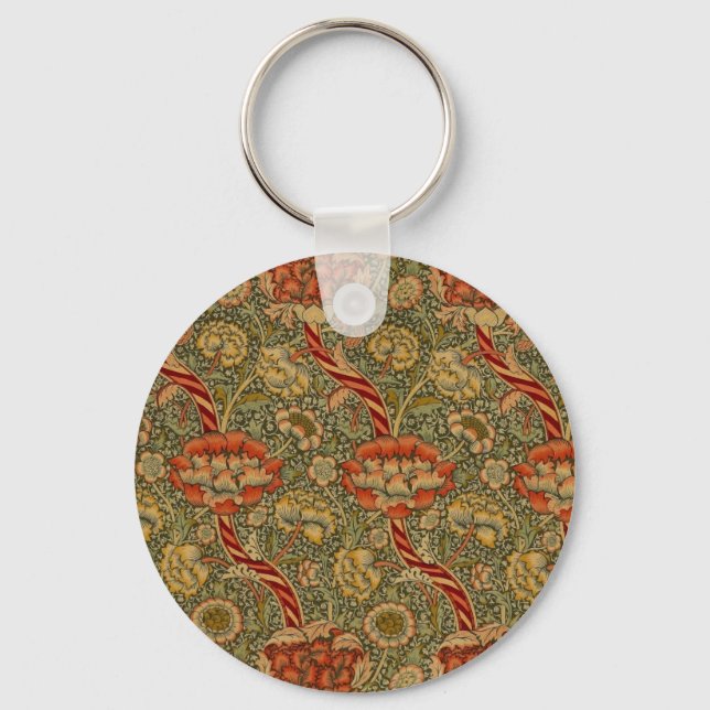 Chaveiro William Morris Wandle English Floral Damask Design (Frente)
