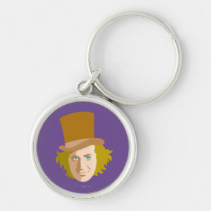 Chaveiro Willy Wonka Stenciled Face Graphic