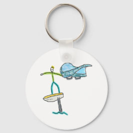 Chaveiro Wing Foiling Stickman