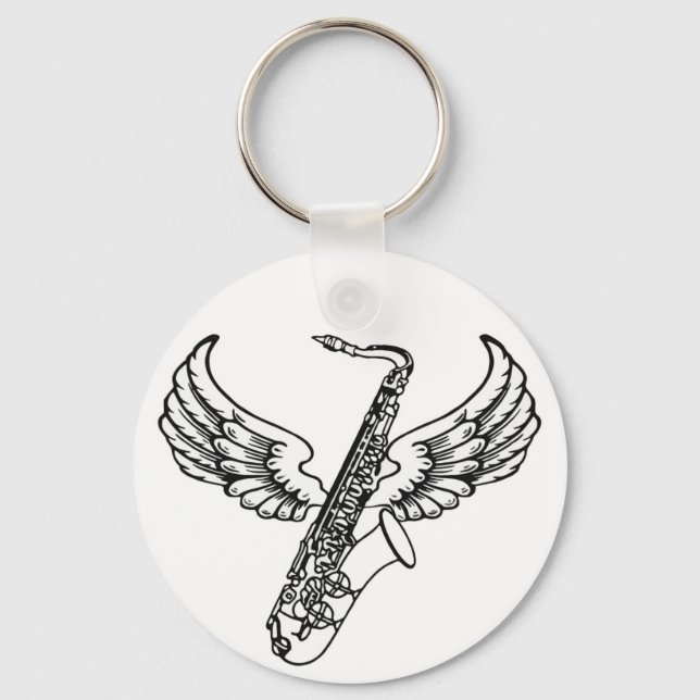 Chaveiro Winged Sax (Frente)