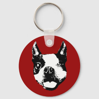 Chaveiro Winking Boston Terrier