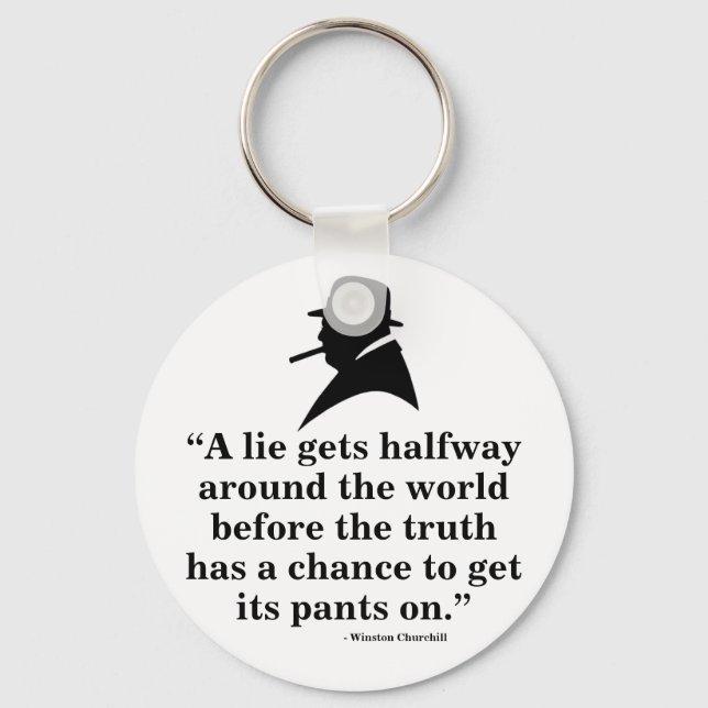 Chaveiro Winston Churchill Keyring - Cotação 24 (Frente)
