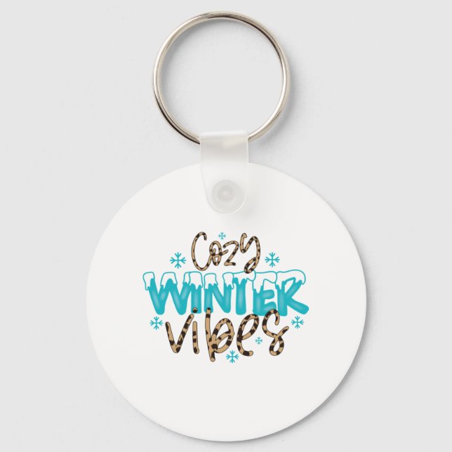 Chaveiro Winter Art Cozy Winter Vibes (Frente)
