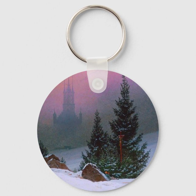 Chaveiro Winter Landscape Caspar David Friedrich (Frente)