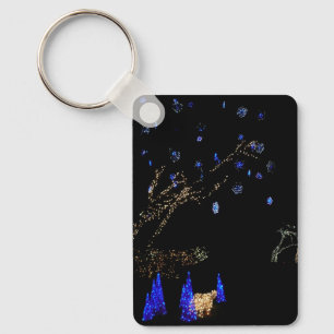 Chaveiro Winter Wonderland Lights Blue and White Holiday
