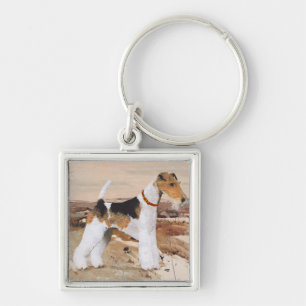 Chaveiro Wire Fox Terrier Outono