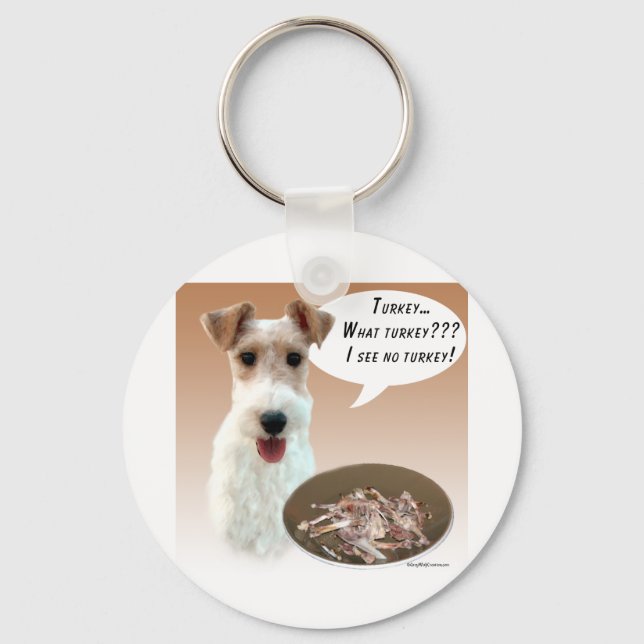 Chaveiro Wire Fox Terrier Turquia (Frente)