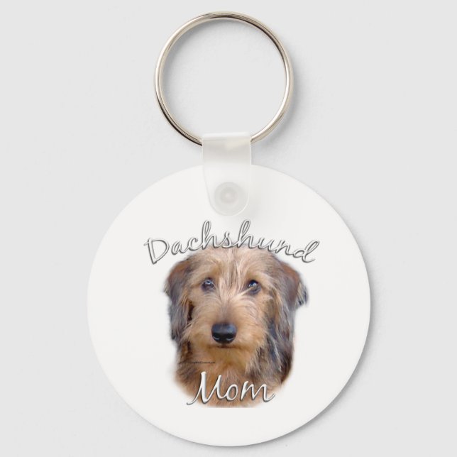 Chaveiro Wirehaired Dachshund Mãe 2 (Frente)