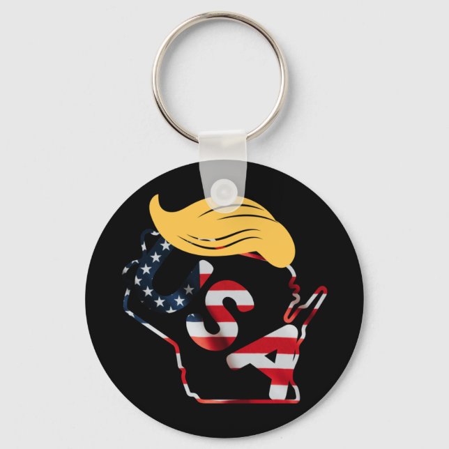 Chaveiro Wisconsin For Trump (Frente)