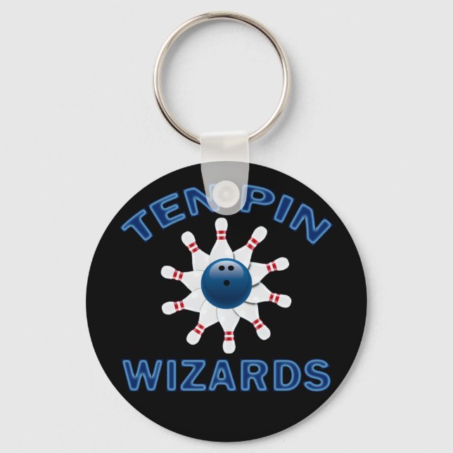 CHAVEIRO WIZARDS DE DEZ PINOS - NOME DA EQUIPE DE BOLICHE (Frente)