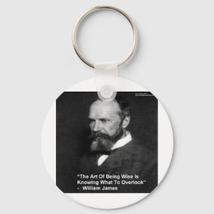 Chaveiro Wm James "Sábio" Citação Ofertas De Cartões Mugs E