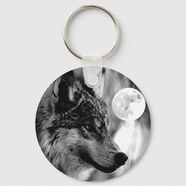Chaveiro Wolf & Moon (Frente)
