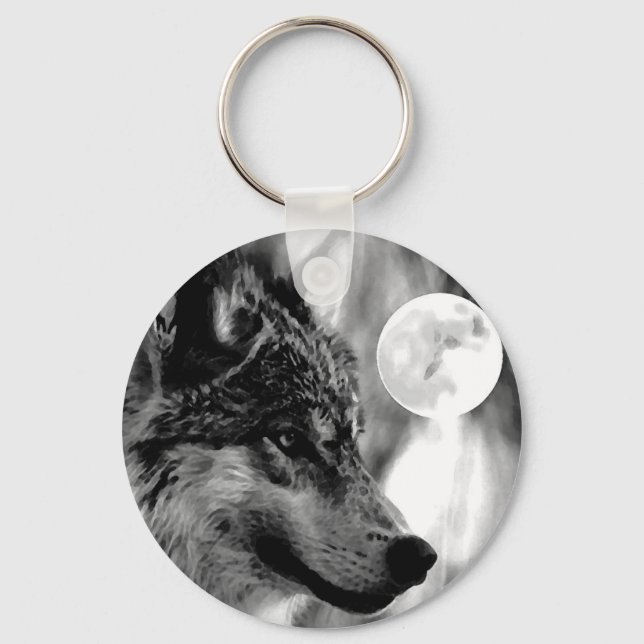 Chaveiro Wolf & Moon (Frente)
