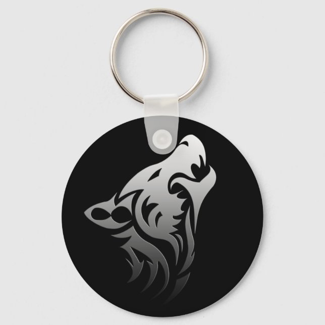 Chaveiro Wolf Tribal (Frente)