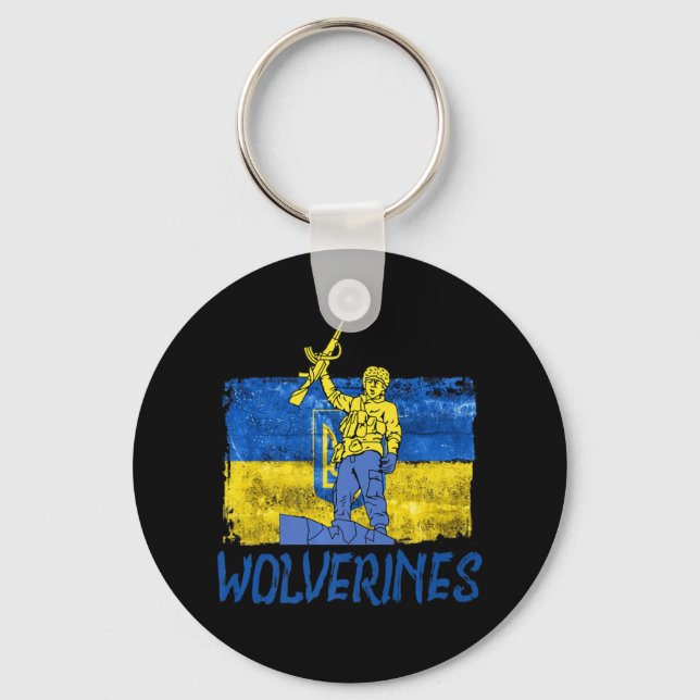 Chaveiro Wolverines apóia Ucrânia Wolverines Love (Frente)