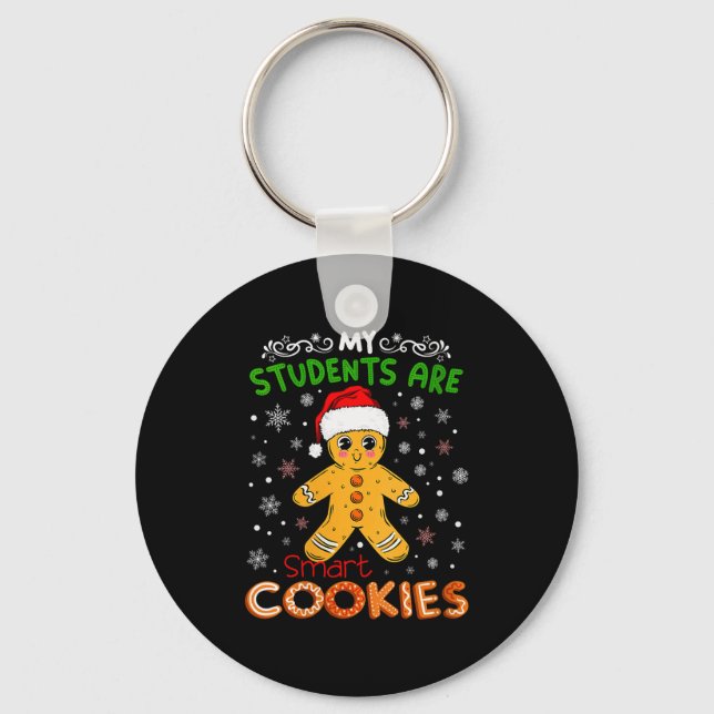 Chaveiro Womens My Students Are Smart Cookies Christmas Gin (Frente)