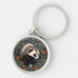 Chaveiro Woodland Badger William Morris Inspirou