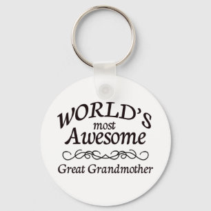 Chaveiro World's Most Awesome Great Grandmother
