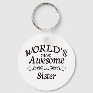 Chaveiro World's Most Awesome Sister
