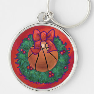 Chaveiro Wreath de Natal Dentro de basquete