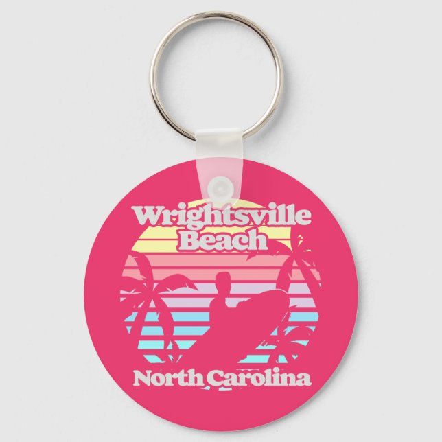 Chaveiro Wright tsville Beach Carolina do Norte (Frente)