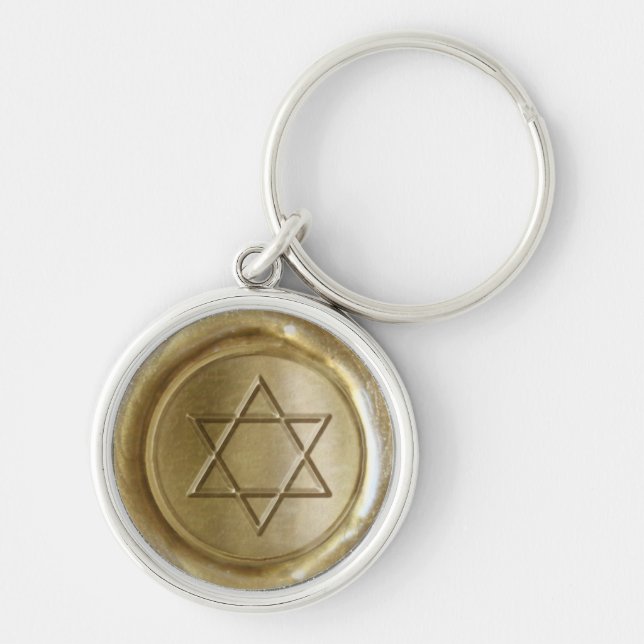 Chaveiro WSM - Dourado - Estrela de David - (Frente)