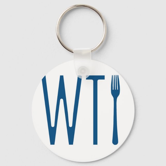 Chaveiro WTF - Que Merchandise Humor Do Fork (Frente)
