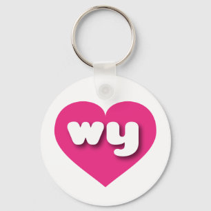 Chaveiro Wyoming Hot Pink Heart - Amor