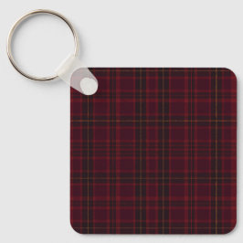 Chaveiro Xadrez Burgundy Elegante