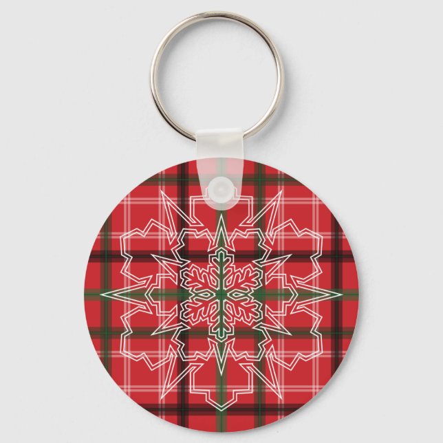 Chaveiro Xadrez de Natal (Frente)