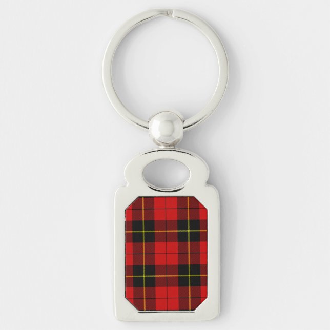 Chaveiro Xadrez preto Wallace Tartan (Frente)