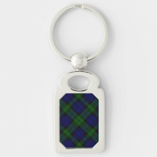 Chaveiro xadrez verde azul de tartan Black Watch