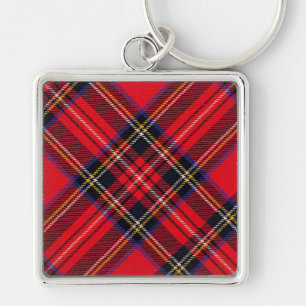 Chaveiro Xadrez vermelha de Stewart tartan