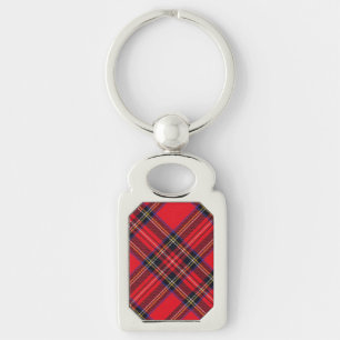Chaveiro Xadrez vermelha de Stewart tartan