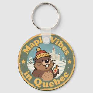 Chaveiro Xarope de Bordo Retro de Quebec